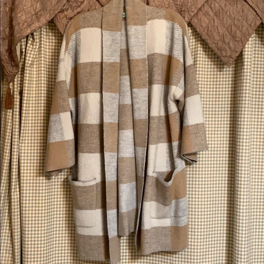 Karlie PLAID sweater knitJACKET/ coat